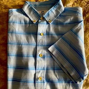 Southern Tide, NWOT, S, 55%Linen/45%Rayon, short sleeves, blue stripe pattern